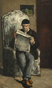 Paul C茅zanne - The Artist's Father, Reading "L'脡v茅nement", 1866