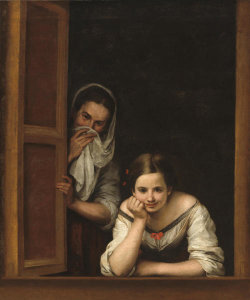 Bartolom茅 Esteban Murillo - Two Women at a Window, c. 1655/1660