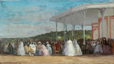 Eugène Boudin - Concert at the Casino of Deauville, 1865