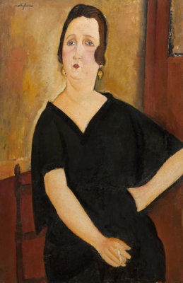 Amedeo Modigliani - Madame Amédée (Woman with Cigarette), 1918