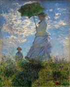 Claude Monet - Woman with a Parasol—Madame Monet and Her Son, 1875