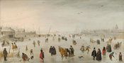 Hendrick Avercamp - A Scene on the Ice, c. 1625