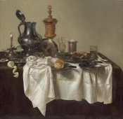 Willem Claesz Heda - Banquet Piece with Mince Pie, 1635