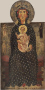Margaritone d'Arezzo - Madonna and Child Enthroned with Four Saints, c. 1240/1245