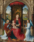 Hans Memling - Madonna and Child with Angels, after 1479