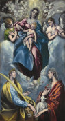 El Greco - Madonna and Child with Saint Martina and Saint Agnes, 1597/1599
