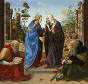 Piero di Cosimo - The Visitation with Saint Nicholas and Saint Anthony Abbot, c. 1489/1490