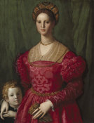 Agnolo Bronzino - A Young Woman and Her Little Boy, c. 1540