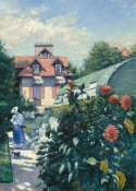Gustave Caillebotte - Dahlias, Garden at Petit Gennevilliers, 1893