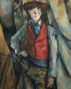 Paul Cézanne - Boy in a Red Waistcoat, 1888-1890