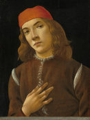Sandro Botticelli - Portrait of a Youth, c. 1482/1485