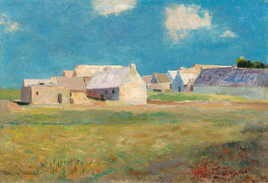 Odilon Redon - Breton Village, c. 1890