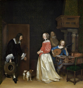 Gerard ter Borch the Younger - The Suitor's Visit, c. 1658