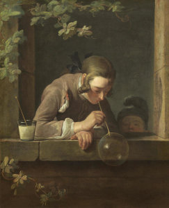 Jean Siméon Chardin - Soap Bubbles, probably 1733/1734