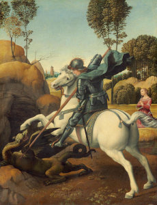 Raphael - Saint George and the Dragon, c. 1506