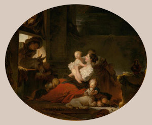 Jean-Honoré Fragonard - The Happy Family, c. 1775