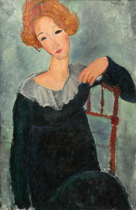 Amedeo Modigliani - Woman with Red Hair, 1917