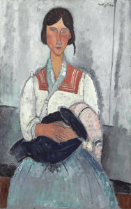 Amedeo Modigliani - Roma Woman with Baby, 1919