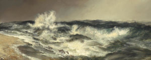 Thomas Moran - The Much Resounding Sea, 1884