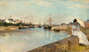 Berthe Morisot - The Harbor at Lorient, 1869