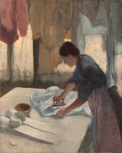 Edgar Degas - Woman Ironing, begun c. 1876, completed c. 1887