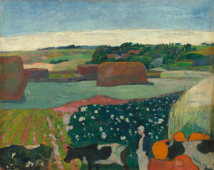 Paul Gauguin - Haystacks in Brittany, 1890