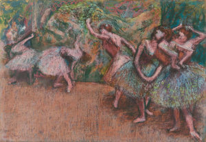Edgar Degas - Ballet Scene, c. 1907