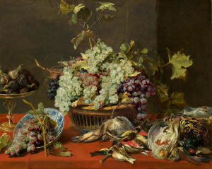 Frans Snyders - Still Life with Grapes and Game, c. 1630