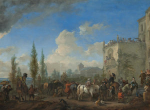 Philips Wouwerman - The Departure for the Hunt, c. 1665/1668