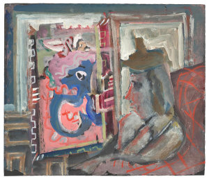 Mark Rothko - Untitled (seated figure in interior), c. 1938