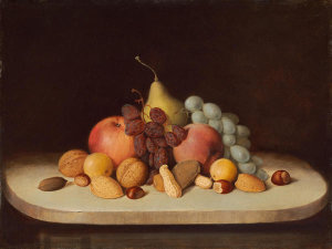 Robert Seldon Duncanson - Still Life with Fruit and Nuts, 1848