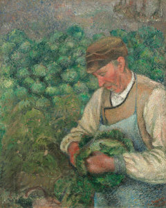 Camille Pissarro - The Gardener - Old Peasant with Cabbage, 1883-1895