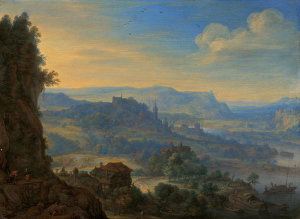 Herman Saftleven - Imaginary River Landscape, 1670