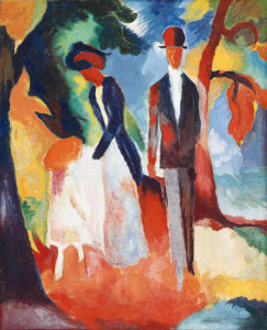 August Macke - People by the Blue Lake, 1913