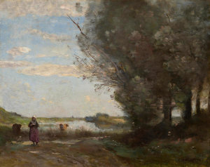 Jean-Baptiste-Camille Corot - River View, 1868/1872