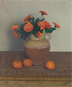 Félix Vallotton - Marigolds and Tangerines, 1924
