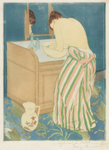 Mary Cassatt - Woman Bathing, 1890-1891