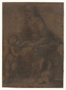 Raphael - The Madonna and Child with Saint John the Baptist, c. 1507