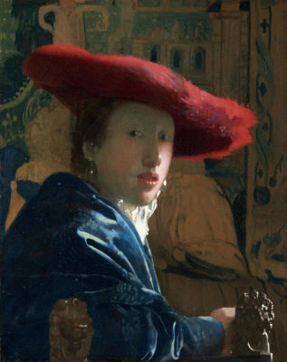 Johannes Vermeer - Girl with the Red Hat, c. 1665/1666
