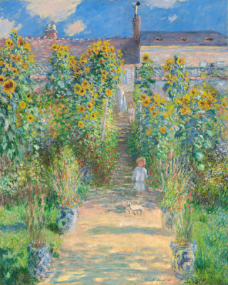 Claude Monet - The Artist's Garden at Vétheuil, 1880