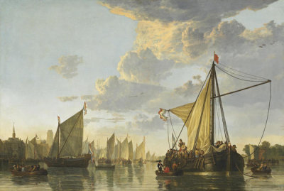 Aelbert Cuyp - The Maas at Dordrecht, c. 1650