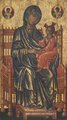 Byzantine 13th Century - Enthroned Madonna and Child, c. 1250/1275