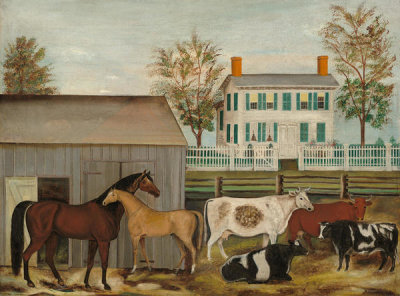 Amzi Emmons Zeliff - The Barnyard, late 19th century