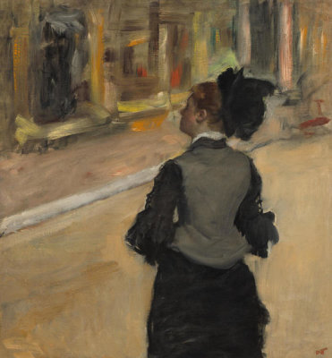 Edgar Degas - Woman Viewed from Behind (Visit to a Museum), c. 1879-1885