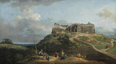 Bernardo Bellotto - The Fortress of Königstein, 1756-1758