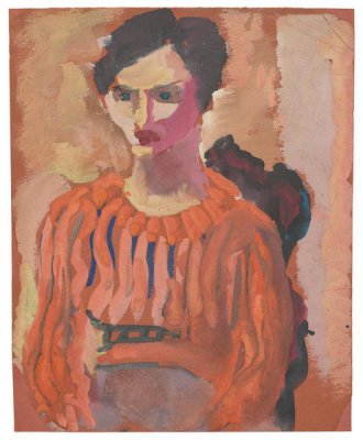 Mark Rothko - Untitled (seated woman in striped blouse), 1933/1934