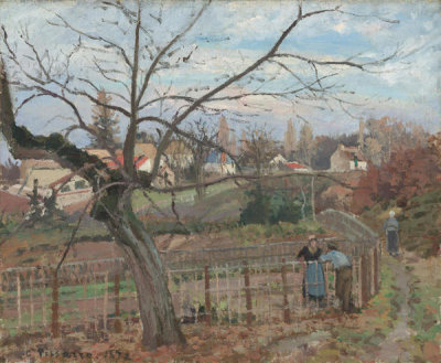 Camille Pissarro - The Fence, 1872