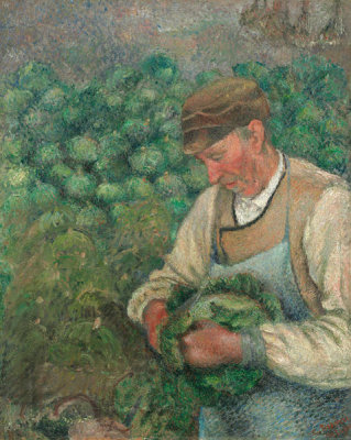 Camille Pissarro - The Gardener - Old Peasant with Cabbage, 1883-1895