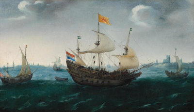 Hendrick Cornelis Vroom - A Fleet at Sea, 1614