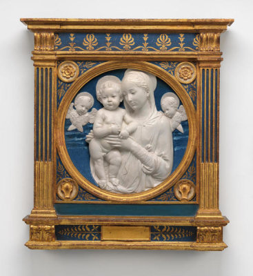 Andrea della Robbia - Madonna and Child with Cherubim, c. 1485